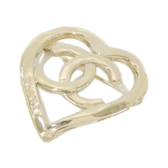 CHANEL Authentic Gold Brooch